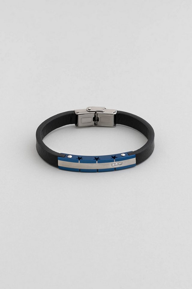 So CHIC... Armreif Weißer Zirkon Herren Veloursarmband von So CHIC...