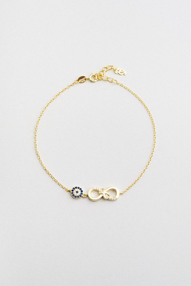 So CHIC... Armspange Infinity 18K vergoldetes Silberarmband von So CHIC...