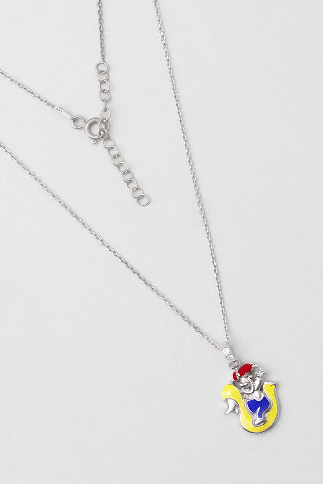 So CHIC... Charm-Einhänger Set Gelbes Schwan 18K Weißgold Plattiertes Kinderhalskette 33cm von So CHIC...