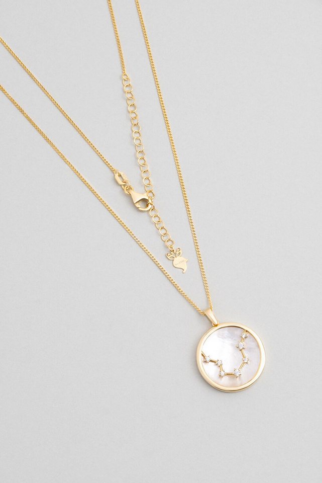 So CHIC... Collier Aquarius 18K Gelbgold beschichtet 48 cm Silber Mutter von Perlen Halsk von So CHIC...