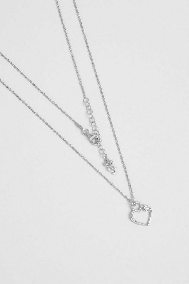 So CHIC... Collier Erste Liebe 18K Weißgold beschichtet 45 cm Silber Halskette von So CHIC...