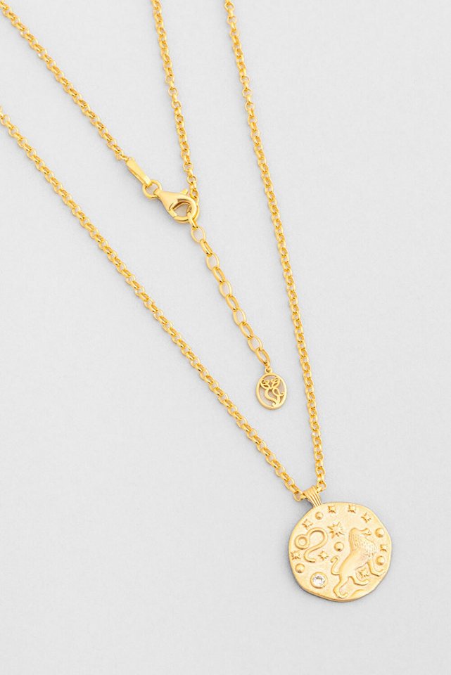 So CHIC... Collier Leo 18K Gelbgold beschichtet 45 cm Silber Halskette von So CHIC...