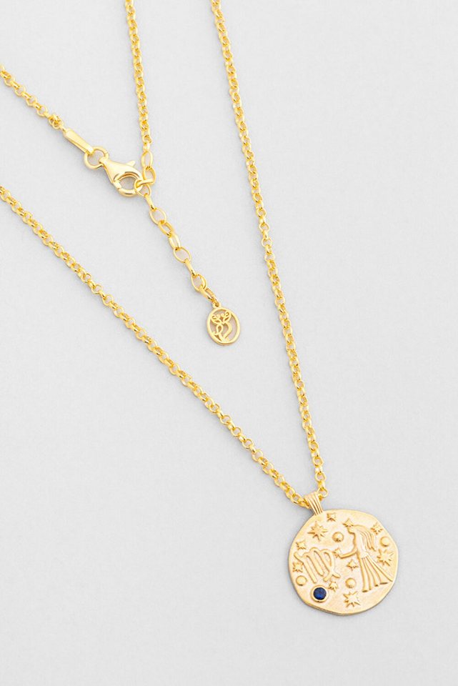 So CHIC... Collier Virgo 18K Gelbgold beschichtet 45 cm Silber Halskette von So CHIC...