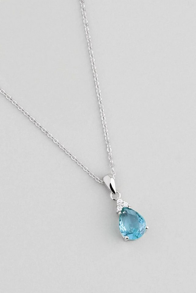 So CHIC... Kette mit Einhänger 18K Weißgold pl. 45cm Silber Anhänger Kette von So CHIC...