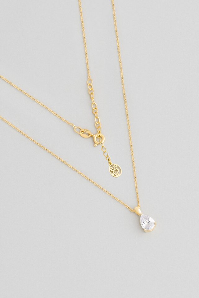 So CHIC... Kette mit Einhänger 18K vergoldete Silberkette 42cm von So CHIC...