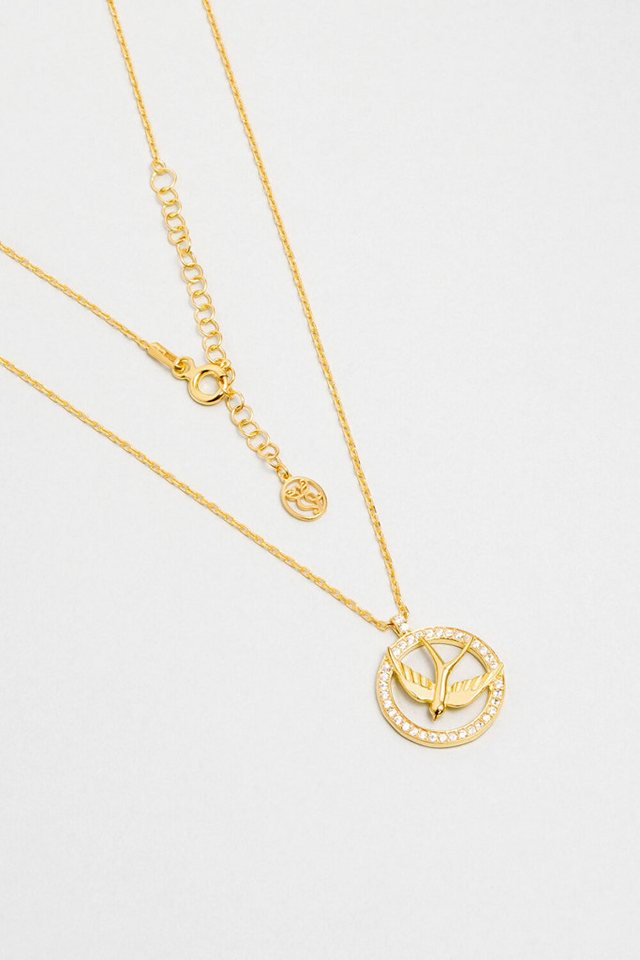 So CHIC... Kette mit Einhänger 18K vergoldete Silberkette 44cm von So CHIC...