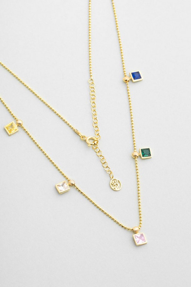 So CHIC... Kette mit Einhänger 18K vergoldete Silberkette 45cm von So CHIC...