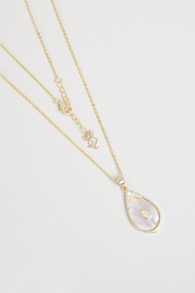 So CHIC... Kette mit Einhänger 18K vergoldete Silberkette 45cm von So CHIC...