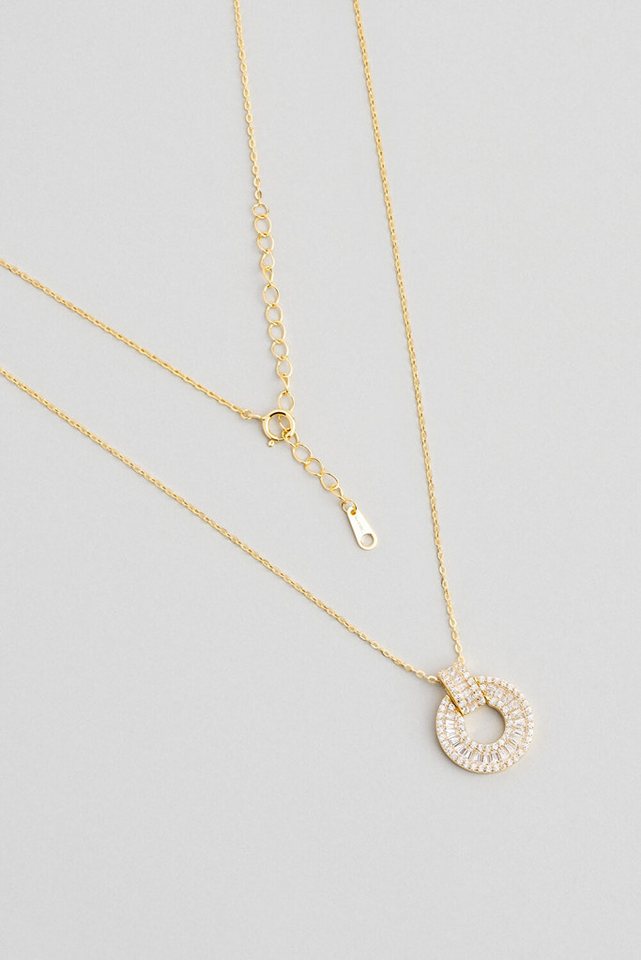 So CHIC... Kette mit Einhänger 18K vergoldete Silberkette 46cm von So CHIC...