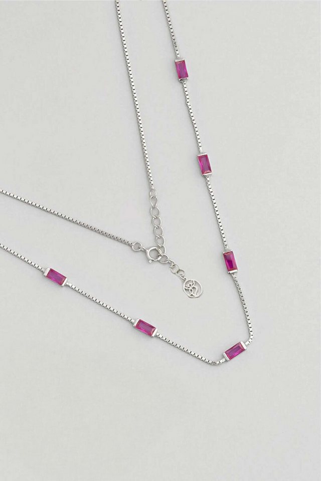 So CHIC... Kette mit Einhänger Berrak Beauty 18K Weißgold Plattiert 45cm Halskette von So CHIC...