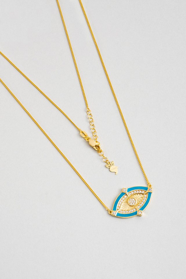 So CHIC... Kette mit Einhänger Glänzende vergoldete Silber Minimal-Halskette von So CHIC...