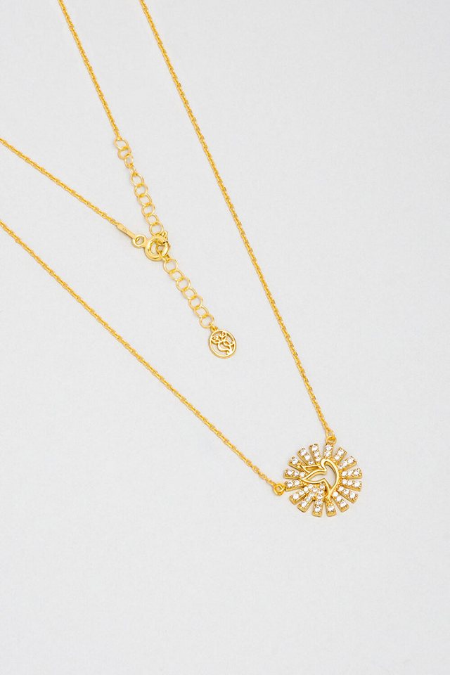 So CHIC... Kette mit Einhänger Glücksvogel 18K vergoldete Silberkette von So CHIC...