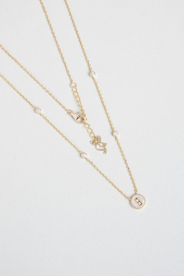 So CHIC... Kette mit Einhänger Ikonische vergoldete Silberkette 45cm von So CHIC...