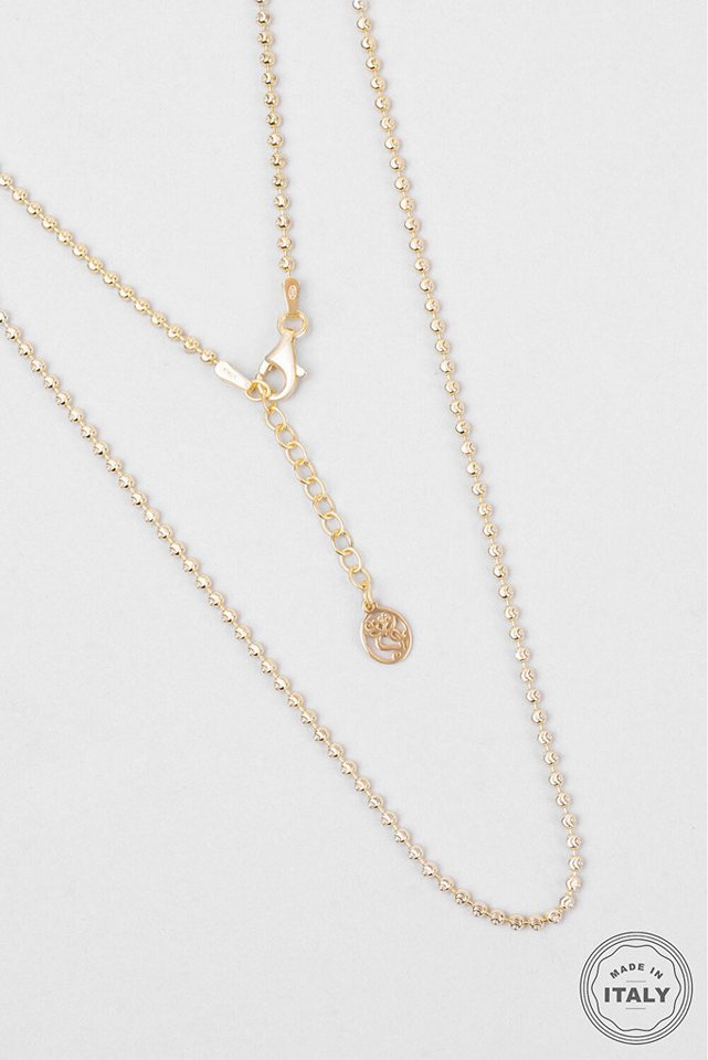 So CHIC... Kette mit Einhänger Italienische Lucia 18K vergoldete Silberkette von So CHIC...