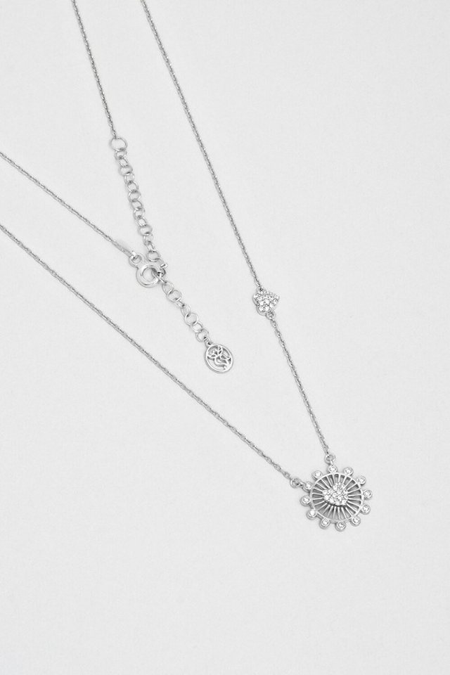 So CHIC... Kette mit Einhänger Love's Charm 18K Weißgold Plattiert 46cm Halskette von So CHIC...