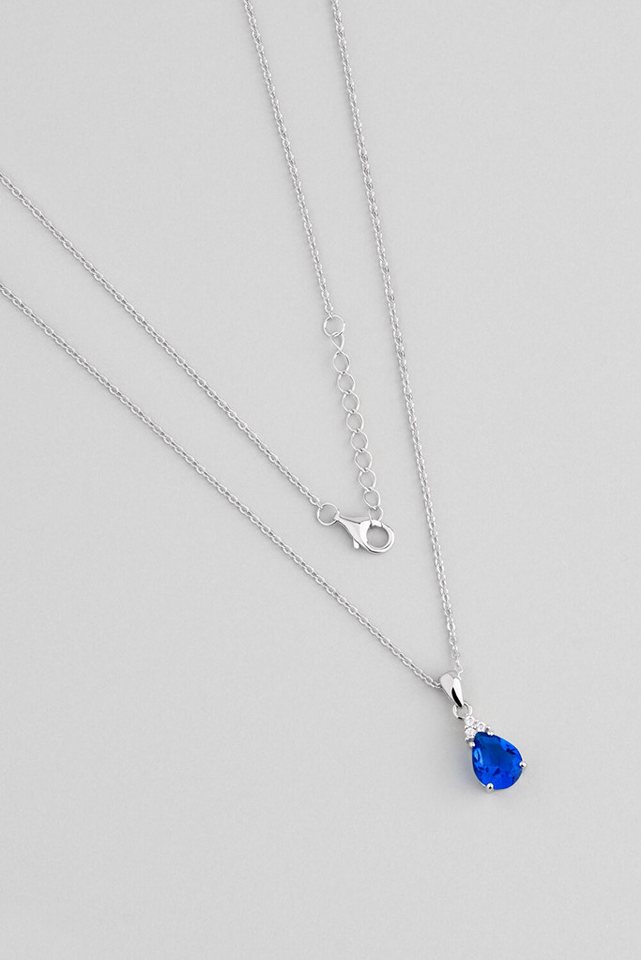 So CHIC... Kette mit Einhänger Minimal 18K Weißgold Plattiert 45cm Anhänger von So CHIC...