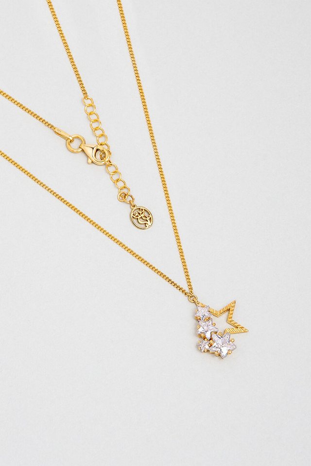 So CHIC... Kette mit Einhänger Nova 18K vergoldete Silberkette 45cm von So CHIC...