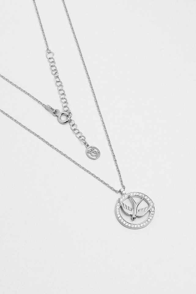 So CHIC... Kette mit Einhänger Schwalbe 18K Weißgold Plattiertes Silberhalskette 44cm von So CHIC...