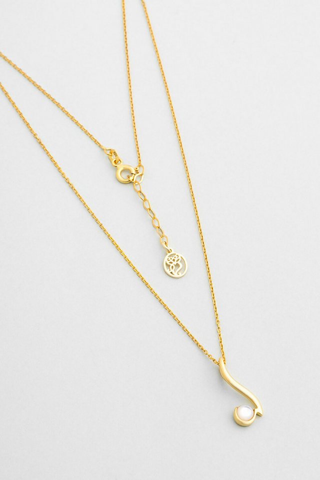 So CHIC... Kette mit Einhänger Sedef Büyüsü 18K vergoldete Silberkette von So CHIC...