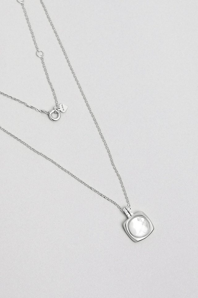 So CHIC... Kette mit Einhänger Vintage 18K Weißgold Plattiertes Silberhalskette von So CHIC...