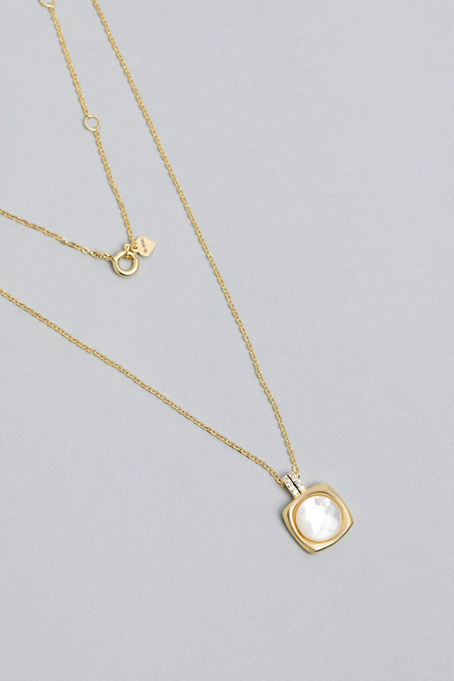 So CHIC... Kette mit Einhänger Vintage 18K vergoldete Silberkette 45cm von So CHIC...