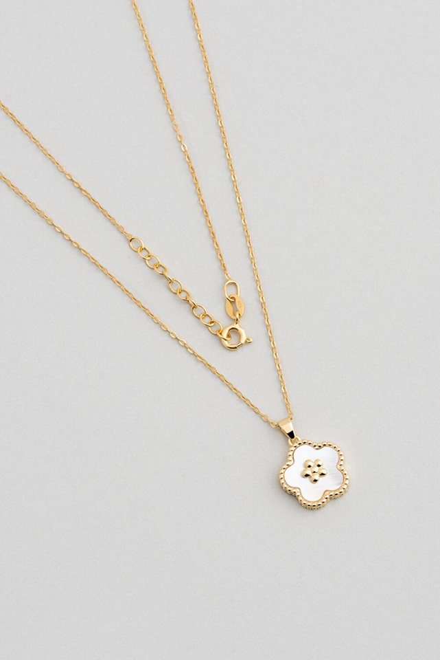 So CHIC... Kette mit Einhänger Weißgold plattiertes Silber Minimal-Halskette von So CHIC...