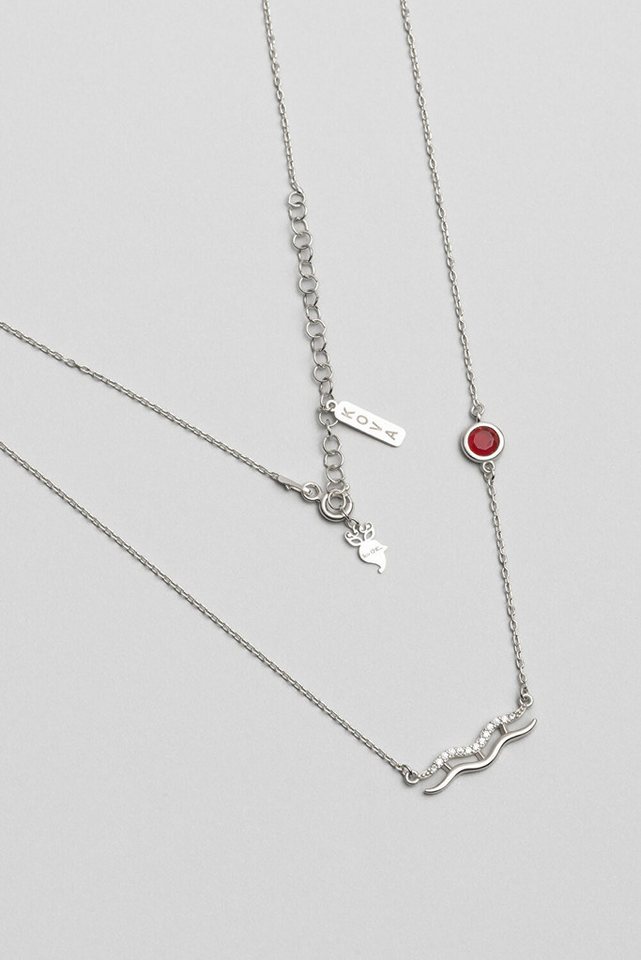 So CHIC... Kette mit Einhänger Zodiac Kollektion Wassermann 18K Weißgold Halskette 46cm von So CHIC...