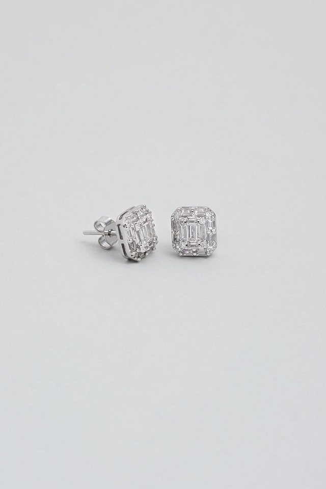 So CHIC... Paar Ohrhänger 18K Weißgold plattierte Silber Ohrringe von So CHIC...