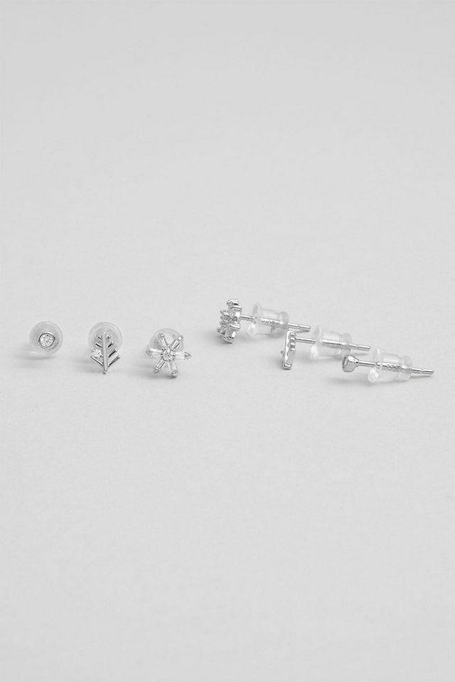 So CHIC... Paar Ohrhänger Blumen Ohrringe 18K Weißgold Plattiert von So CHIC...