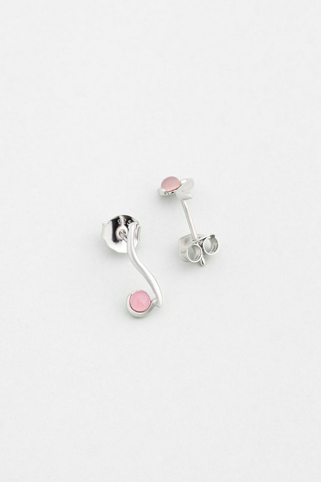 So CHIC... Paar Ohrhänger Chalcedon Magie 18K Weißgold Ohrringe von So CHIC...