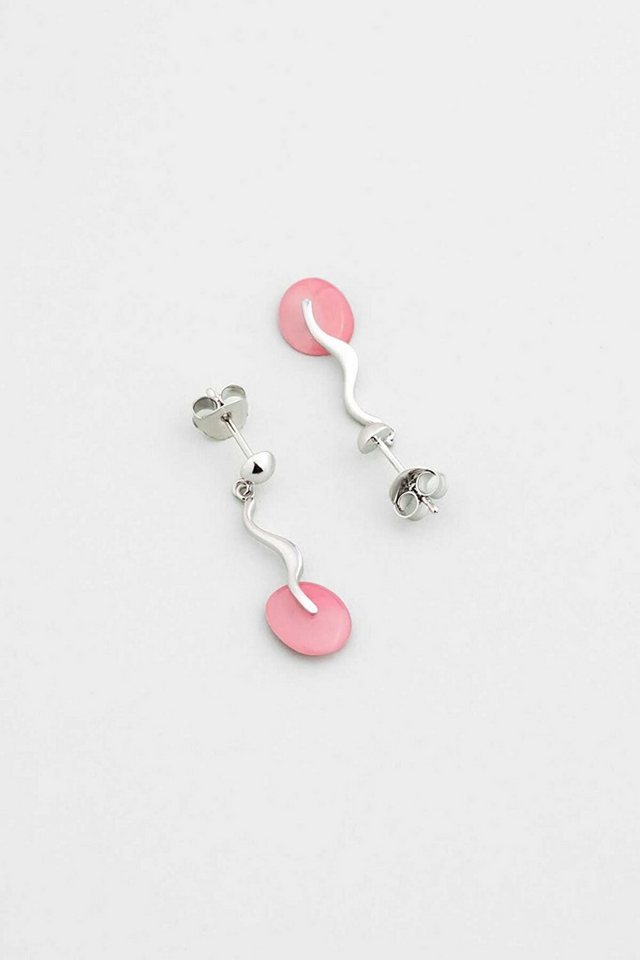 So CHIC... Paar Ohrhänger Chalcedon Traum 18K Weißgold Ohrringe von So CHIC...