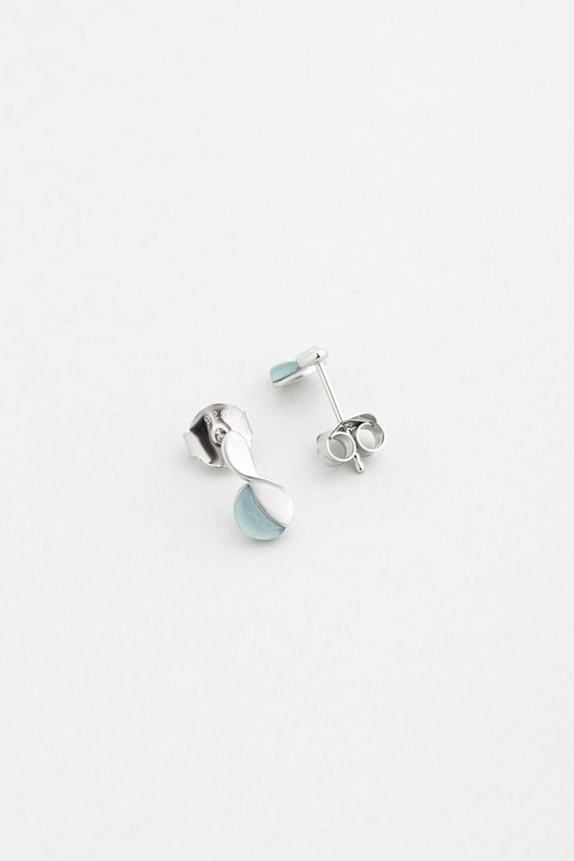 So CHIC... Paar Ohrhänger Chalcedon Traum 18K Weißgold Ohrringe von So CHIC...