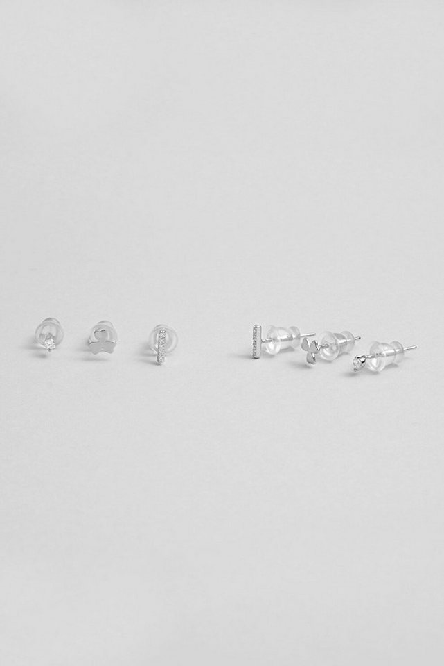 So CHIC... Paar Ohrhänger Charmante Kleeblatt 18K Weißgold Plattierte Ohrringe von So CHIC...