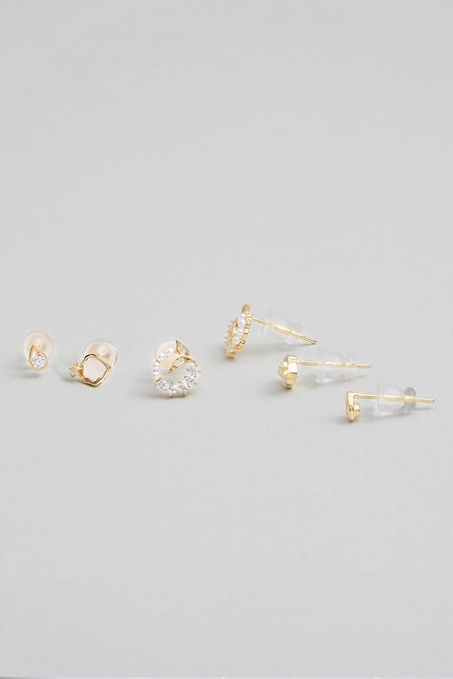 So CHIC... Paar Ohrhänger Goldplattierte Silber Mehrfach-Ohrhänger von So CHIC...