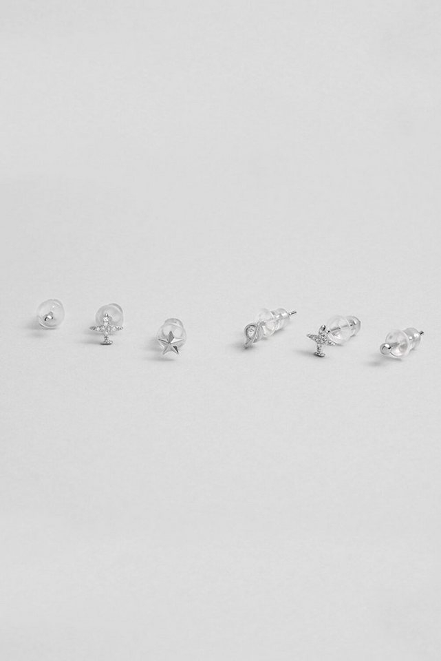 So CHIC... Paar Ohrhänger Star Passage 18K Weißgold Plattiert Silber Multi Ohrringe von So CHIC...