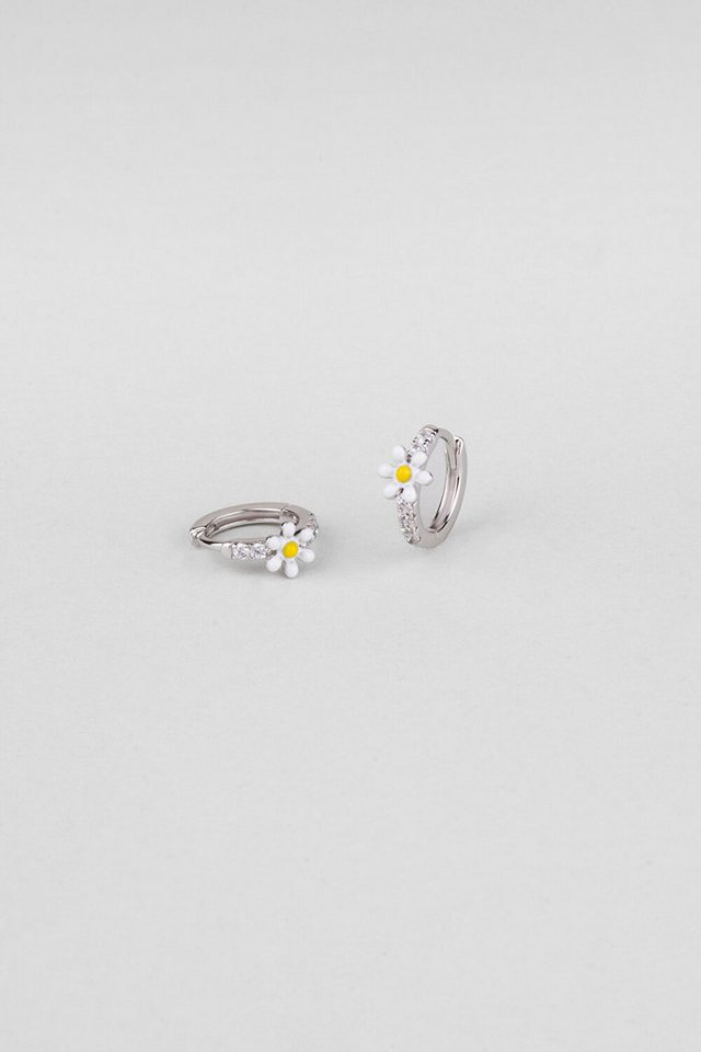 So CHIC... Paar Ohrhänger Venetian Daisy 18K Weißgold Plattierte Ohrringe von So CHIC...