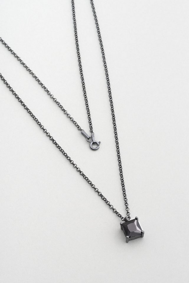 So CHIC... Silberkette Chic Schwarz Rhodium Beschichtete Silberkette von So CHIC...