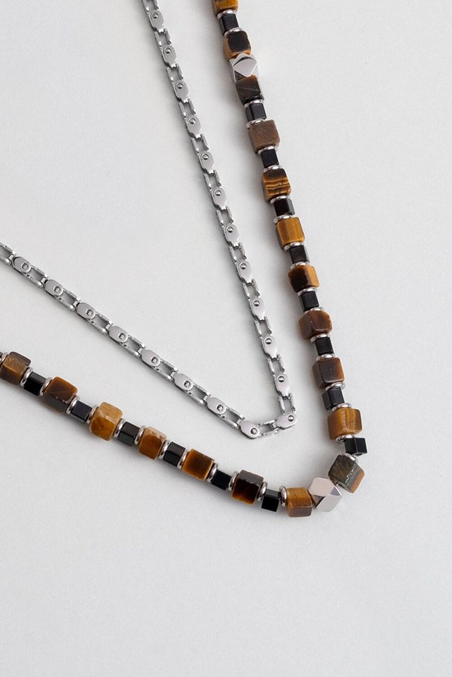 So CHIC... Silberkette Herren Edelstahl Multi-Chain Halskette 55cm von So CHIC...