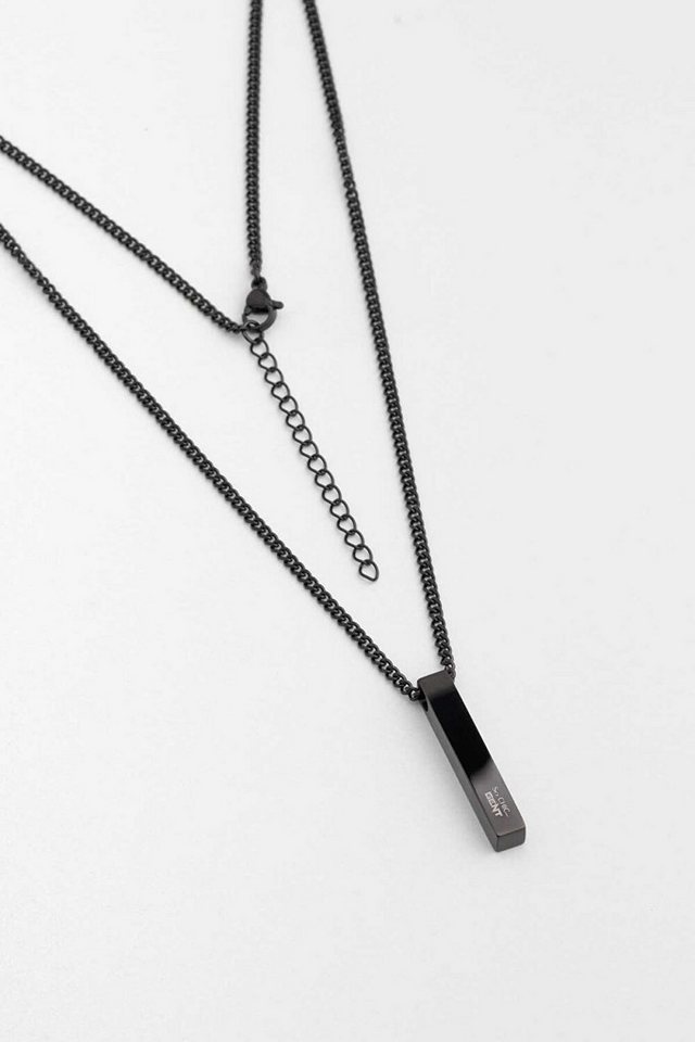 So CHIC... Silberkette Minimalistische 55cm Stahl Herren Halskette von So CHIC...