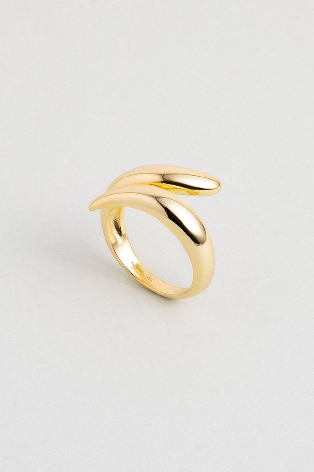 So CHIC... Silberring Medusa 18K vergoldeter Silberring von So CHIC...