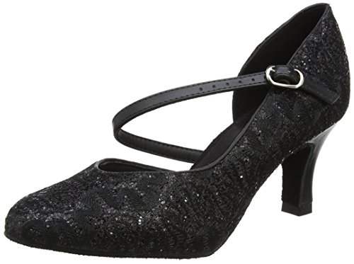 So Danca Damen Standard & Latein Tanzschuhe - Standard & Latein, Schwarz (Black Sparkle), 38.5 EU (8.5 US) von So Danca