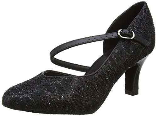 So Danca Damen Standard & Latein Tanzschuhe - Standard & Latein, Schwarz (Black Sparkle), 40.5 EU (10 US) von So Danca