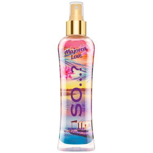 So…? Summer Escapes Damen Majorca Love Duftendes Körpernebel, bodyspray für damen 200ml von SO…?