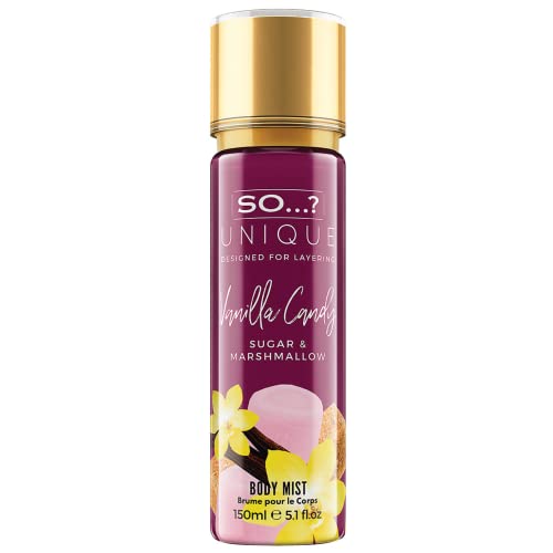 So…? Unique Damen Vegan Vanilla Candy Duftendes Körpernebel, bodyspray für damen 150ml von So...?