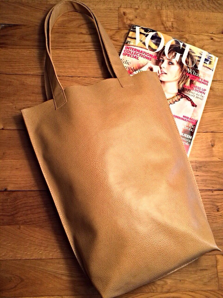 Braunes Muster Leder Einkaufstasche Braunes Muster Leder Einkaufstasche von So1oBags