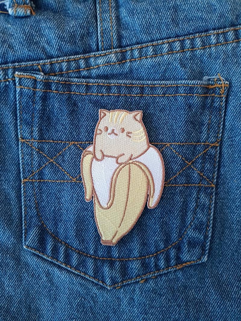 Katzen Patch Bananen Aufnäher Für Jacken Jeans Mützen T-Shirt Diy Einzigartiges Geschenk Katzen Patch Bananen Aufnäher Für Jacken Jeans Mützen T-Shirt Diy Einzigartiges Geschenk von SoCutePatches