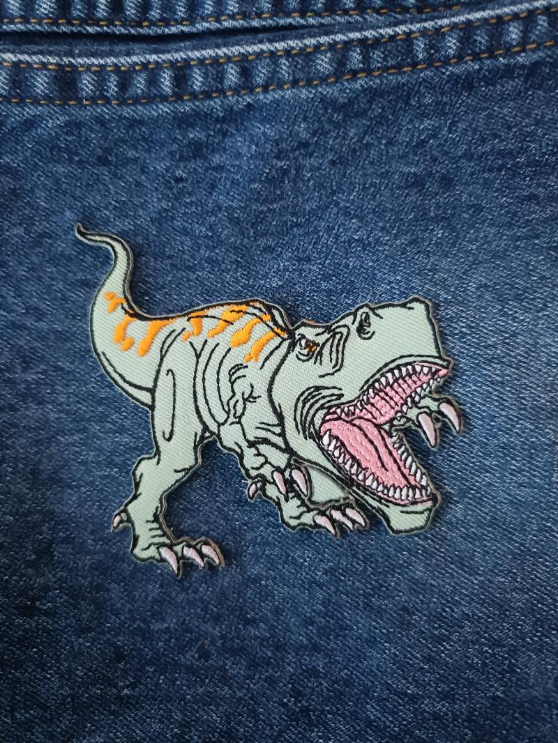 T-Rex Dinosaurier Aufnäher Cooles Abzeichen Patch Für Jacken Jeans Mützen T-Shirt Diy Einzigartiges Geschenk von SoCutePatches