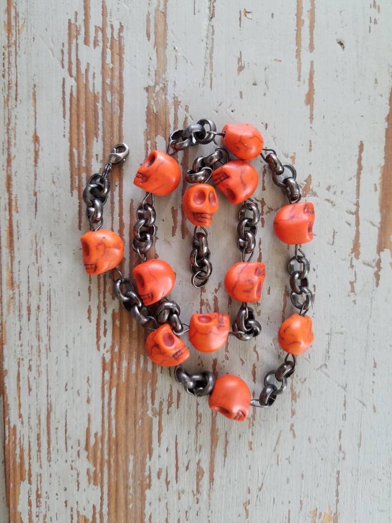 Orange Zucker Schädel Armband Orange Zucker Schädel Armband von SoInSoOut