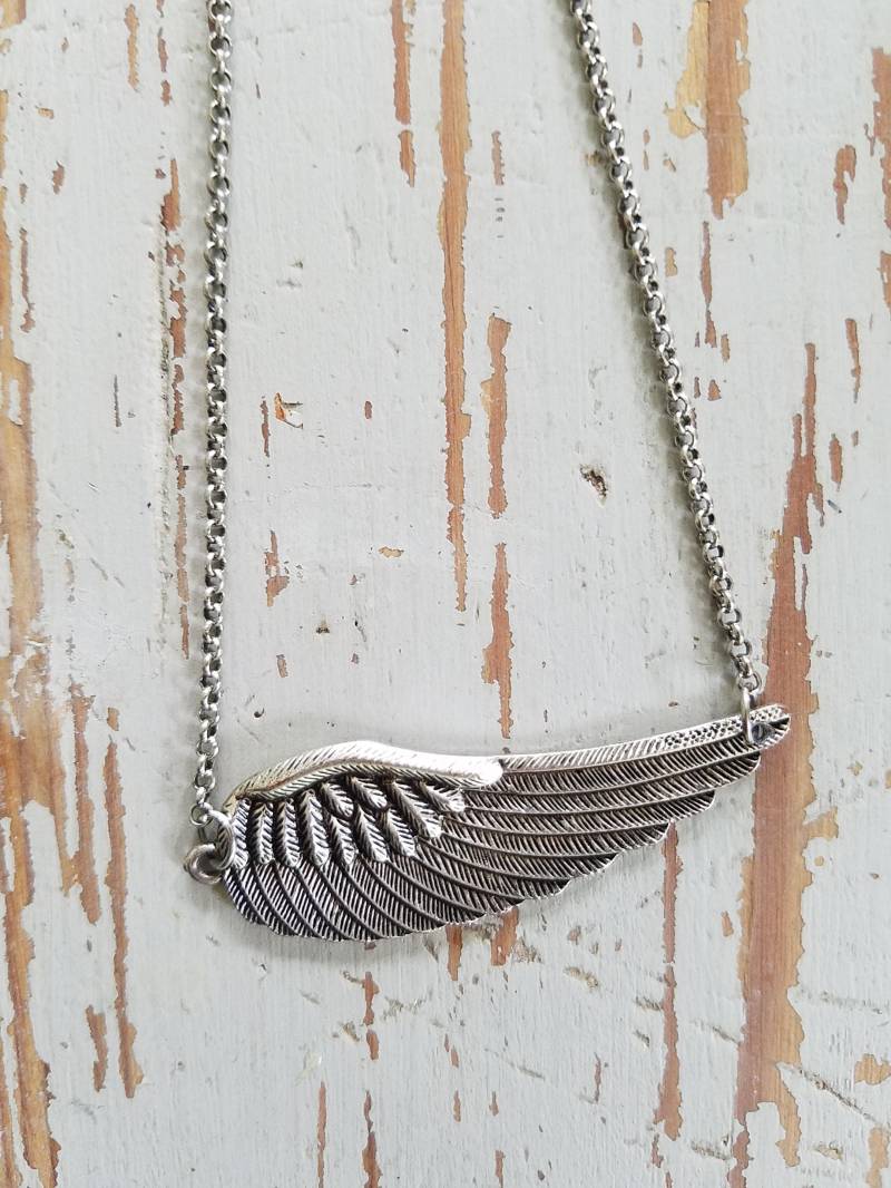 sterling Silber Single Wing Halskette sterling Silber Single Wing Halskette von SoInSoOut