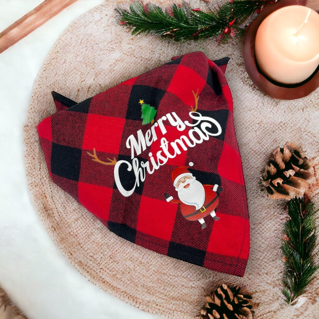Halstuch Weihnachten Merry Christmas Bandana Dreieckstuch Für Hund Und Katze von SoMayla
